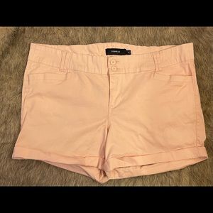 Torrid Pastel Pink Cuffed Shorts Size 22